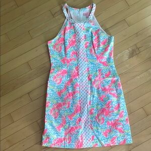 Lilly Pulitzer Pearl Shift in Lobstah Roll Size 2 Excellent Condition